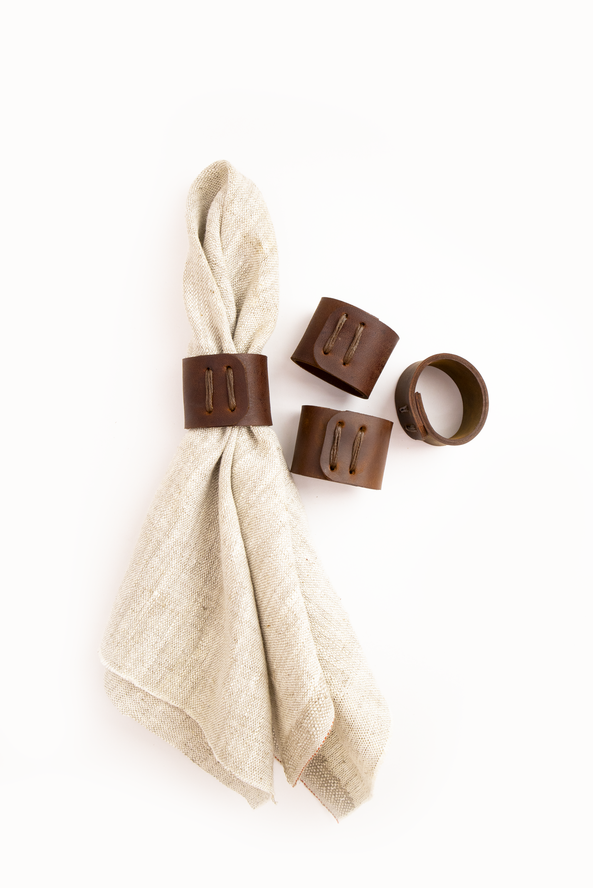 leather napkin rings