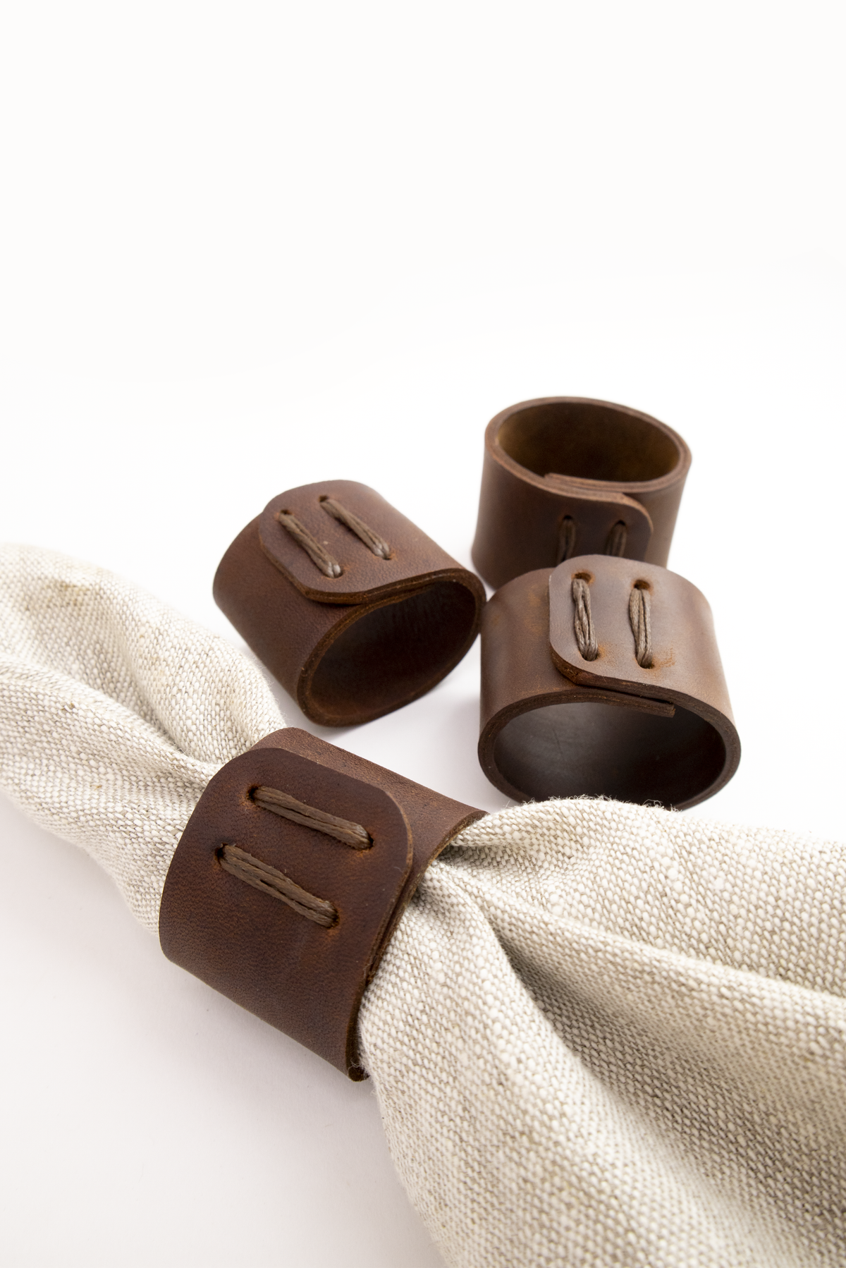 leather napkin rings