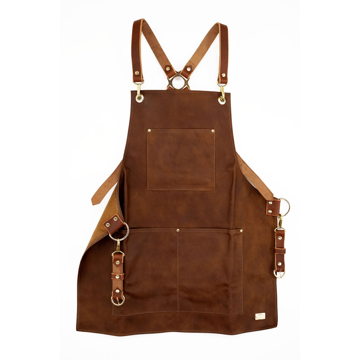 Distressed Leather Apron Lucio Co.