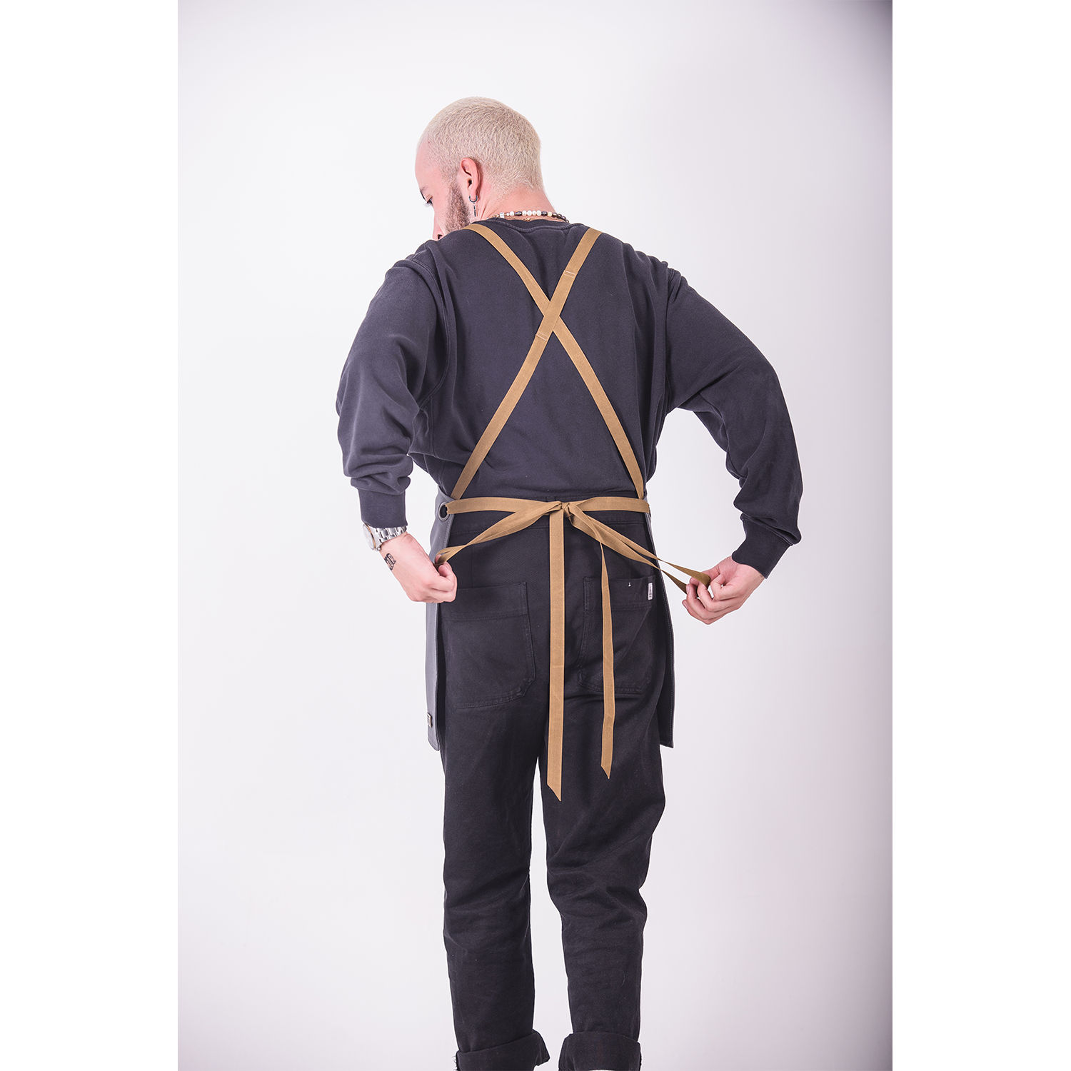 100 % Cotton Fabric Apron "Stone" 2022 Lucio