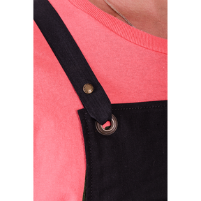 100 % Cotton Fabric Apron "Black" 2022 Lucio