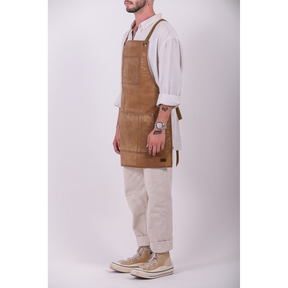 100 % Cotton Fabric Apron "Caramel" 2022 Lucio