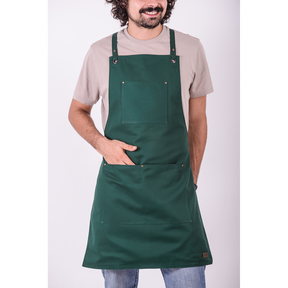 100 % Cotton Fabric Apron "Emerald" 2022 Lucio