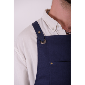 100 % Cotton Fabric Apron "Navy" 2022 Lucio